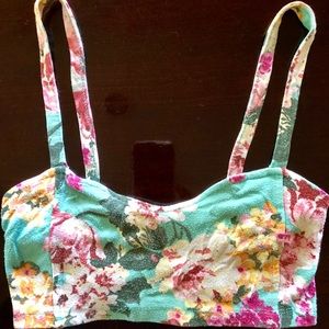 Brandy Melville Floral Top XS